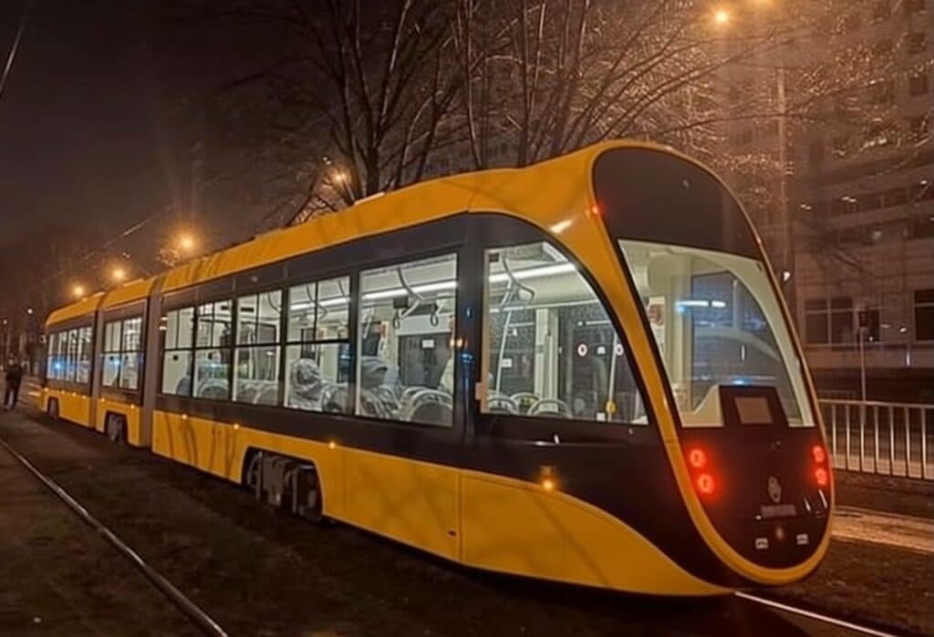 11 трамвай Днепр — новий сучасний вагон