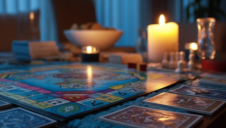 Настільні ігри на двох у затишній домашній атмосфері