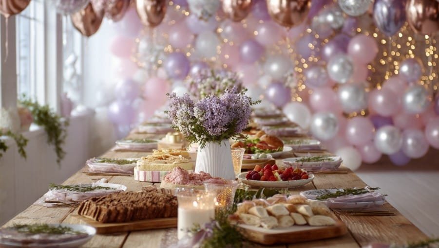 Сучасне меню на день народження — ніжний стіл у пастельних тонах