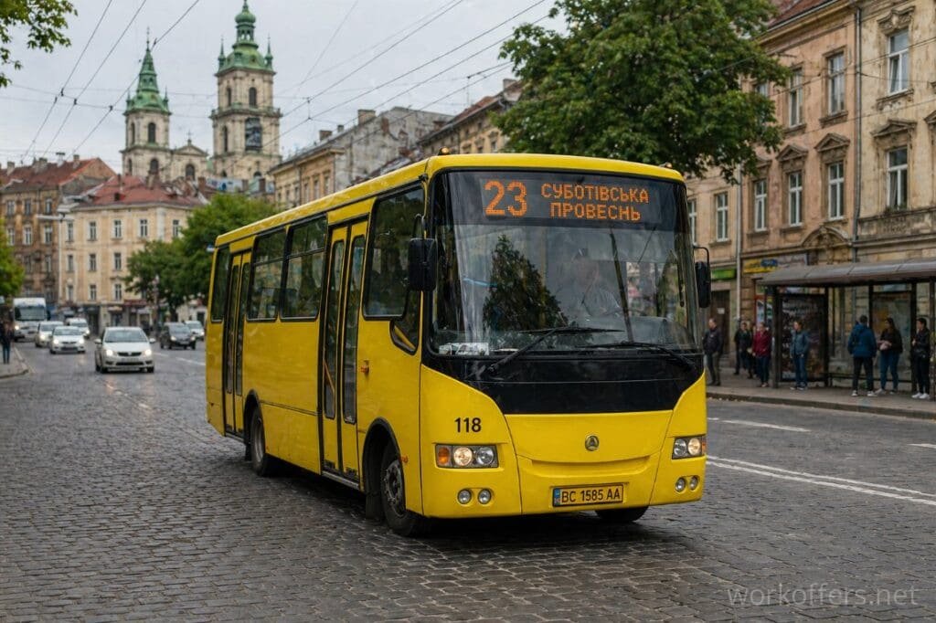 23 маршрутка Львів автобус №23 фото громадський транспорт Львів маршрут 23