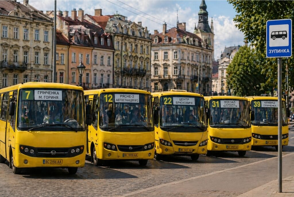 Маршрутки Львова — різні маршрути громадського транспорту міста