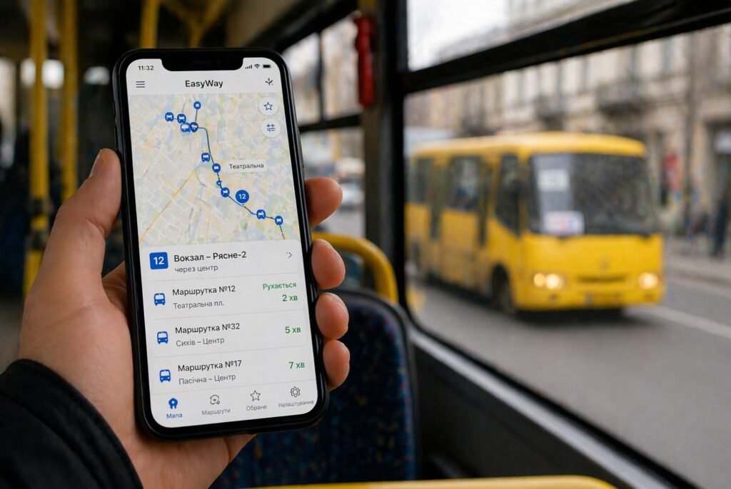 Відстеження маршруток Львова онлайн через телефон